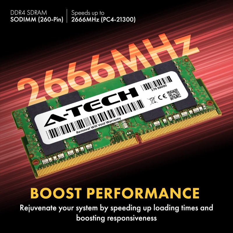 A-TECH ذاكرة رام لابتوب A-Tech 16GB DDR4 2666MHz PC4-21300 (PC4-2666V) CL19 SODIMM 1.2V 260-Pin Non-ECC SO-DIMM - Image 3